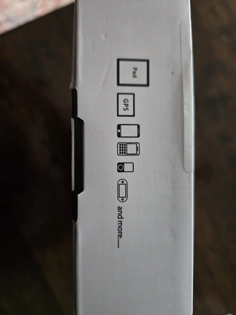Portable Power Bank with LED Display and Flashlight - Black